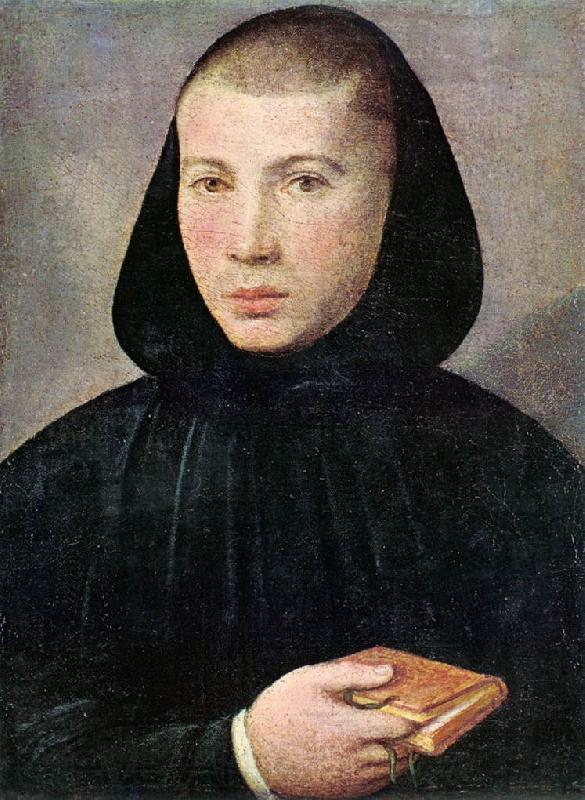 CAROTO, Giovanni Francesco Portrait of a Young Benedictine g Spain oil painting art